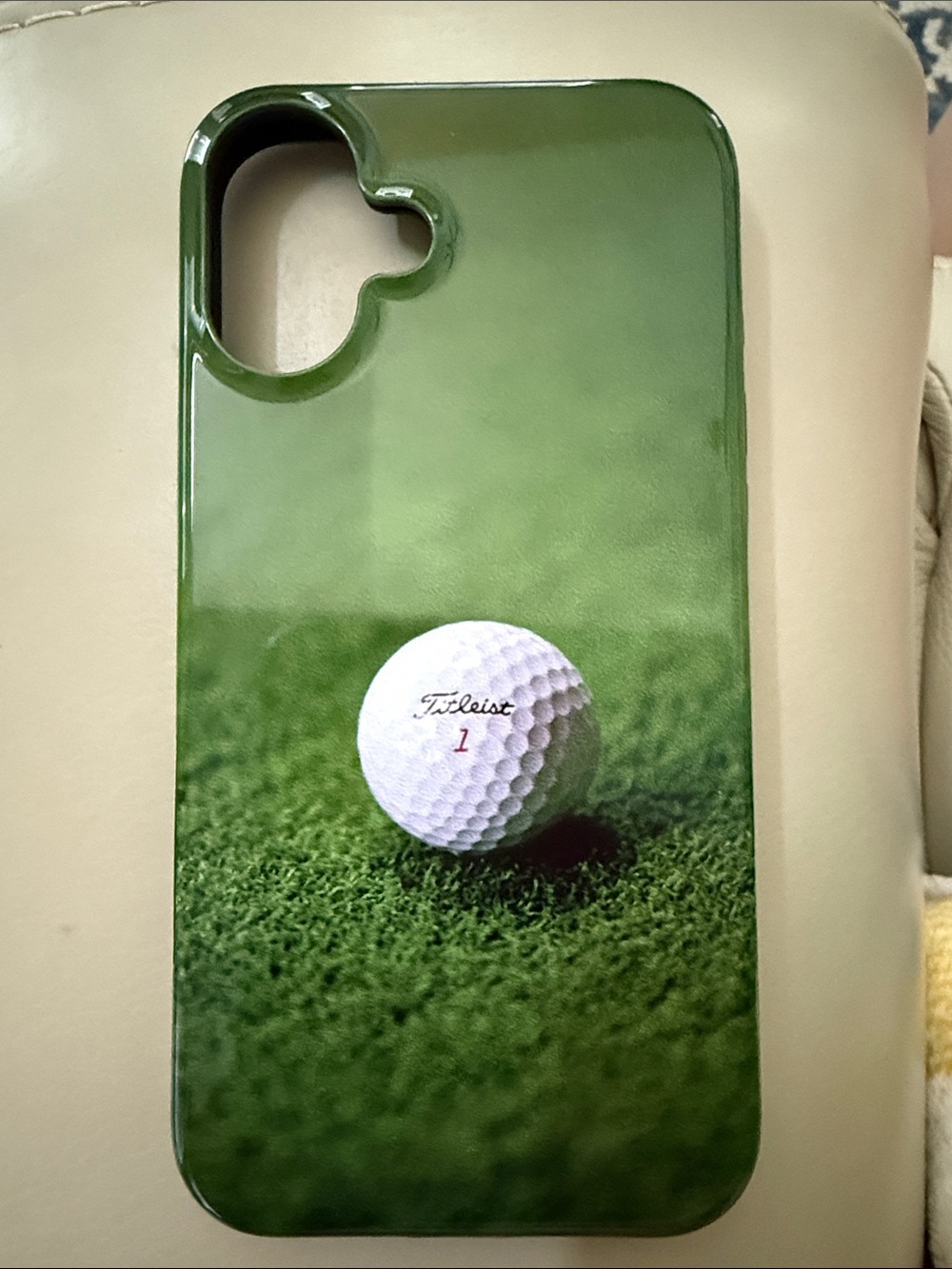 Titleist Green Golf Ball Print Phone Case fits iPhone 16 plus